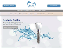 Tablet Screenshot of parsdentalcare.com